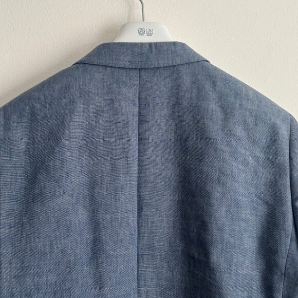 J Crew Blue Linen-Wool Unstructured Ludlow Slim Suit- 40 Pants 31 x 30 - Picture 10 of 16